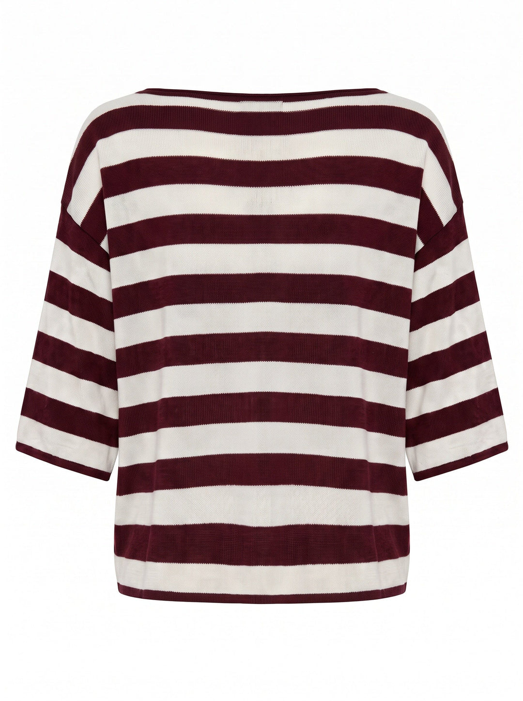 A-Bee - Ivy 70125 - Burgundy / Off-White Stripe T-shirts 