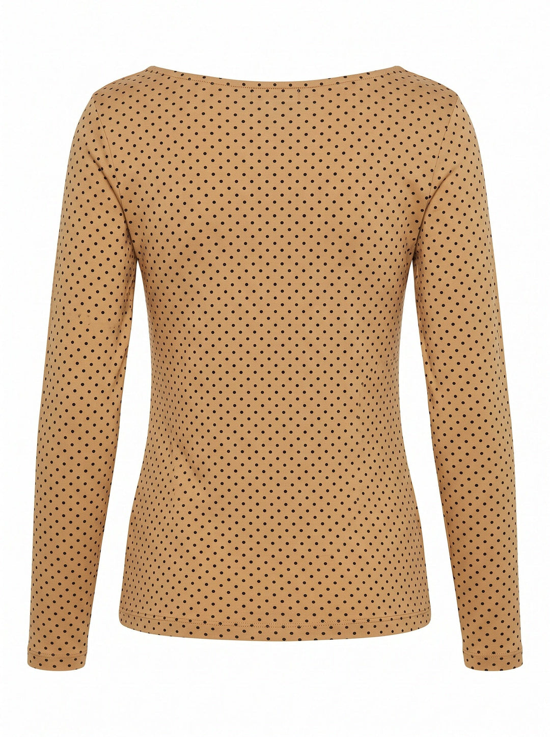 A-Bee - Poppy 97201 - Beige With Black Polka Dot Bluser 