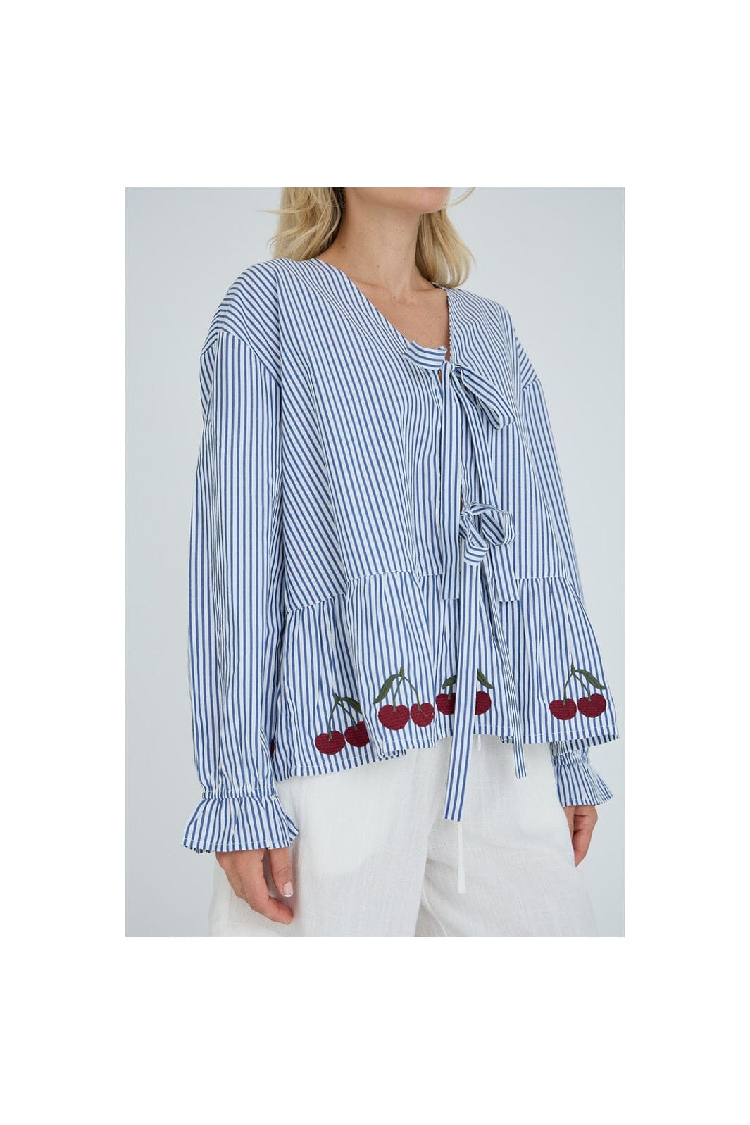 A-View - Alize Blouse AV8093 - 112 - Blue/White Stribe
