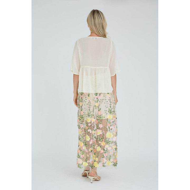 A-View - Eloise Blouse AV8015 - 069 - Pale Yellow Bluser 