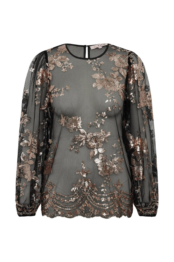 A-View - Estelle Blouse AV6093 - 307 - Rose Gold Bluser 