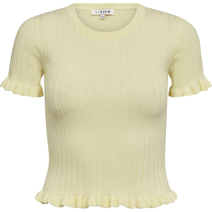 A-View - Fabi Knit Top AV7079 - 069 - Pale Yellow T-shirts 