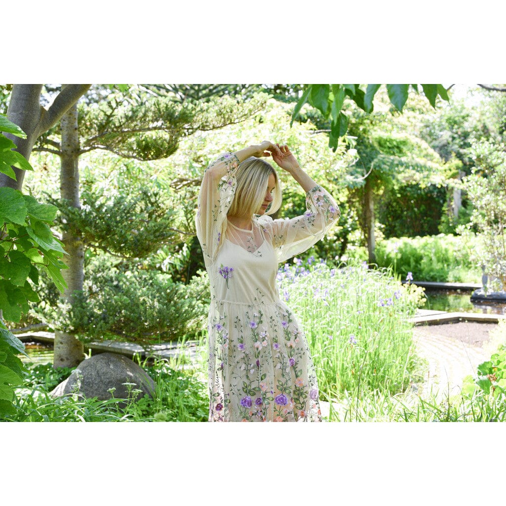 A-View - Fuschia Dress AV4614 - 180 - Green/Purple Kjoler 