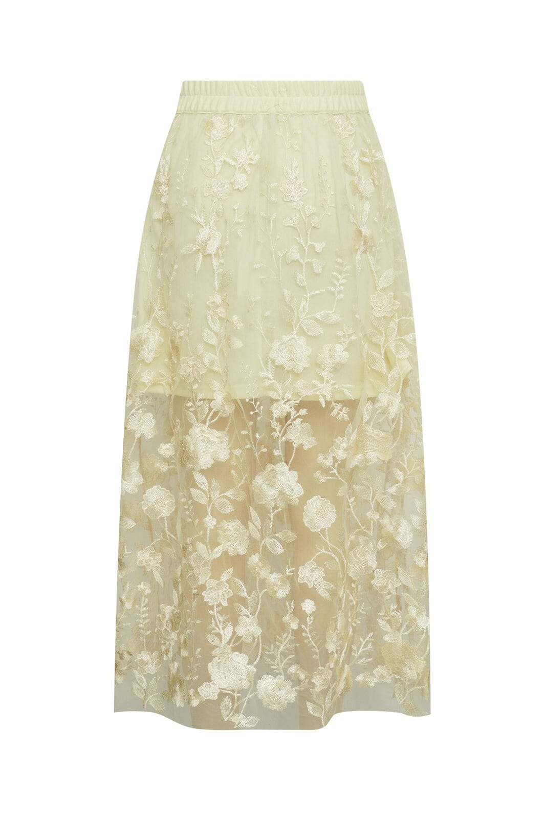 A-View - Fuschia Skirt AV4624 - 069 - Pale Yellow