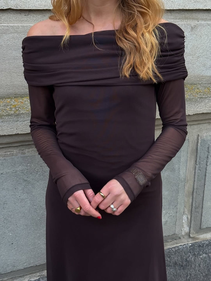 A-View - Kit Dress AV8190 - 194 - Dark Brown Kjoler 
