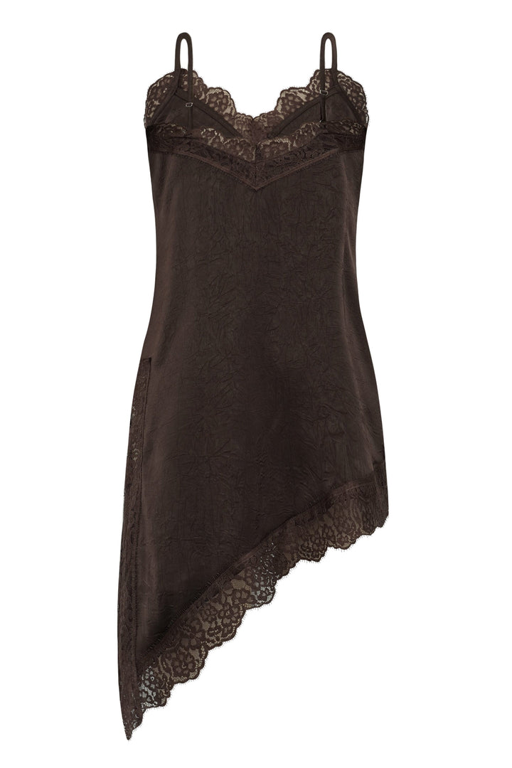 A-View - Sinda Lace Dress AV8206 - 194 - Dark Brown Kjoler 