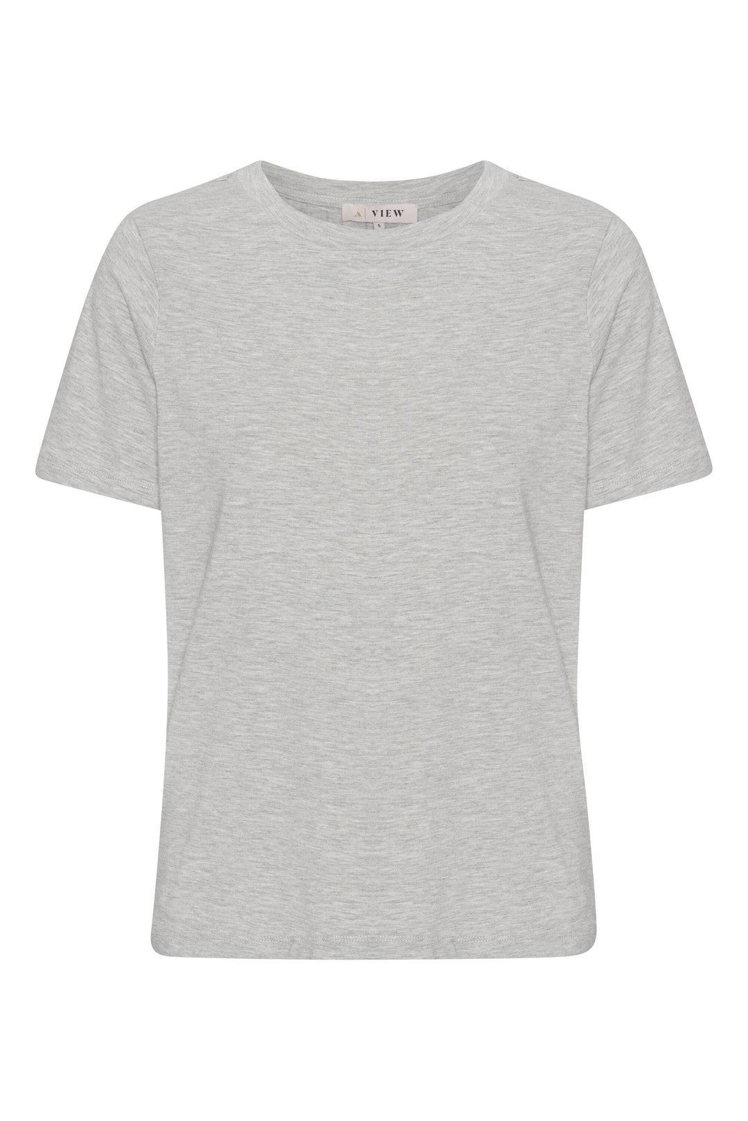 A-VIEW - Stabil Top S/S - 055 Light Grey Melange