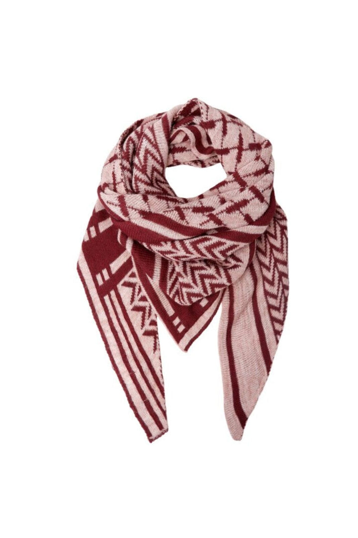 Black Colour - Bcbex Triangle Scarf 208279 - Wine Tørklæder 