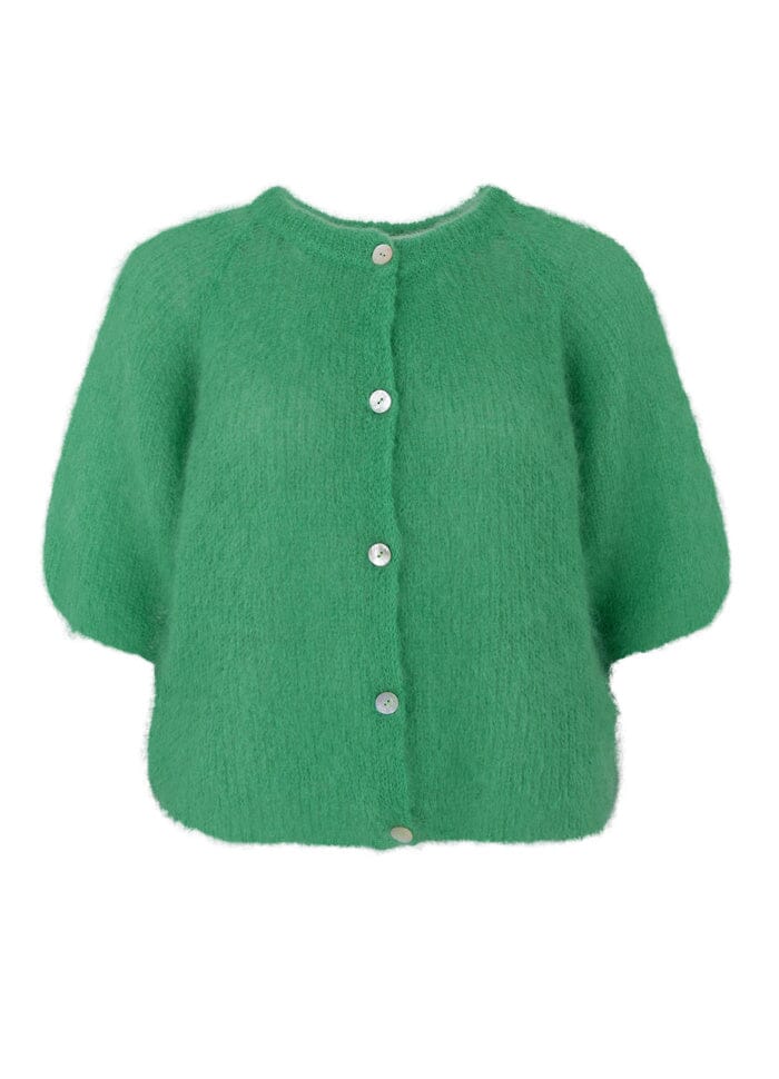 Black Colour - Bcbjoerk Patent Knit Cardigan 1251 - Green Cardigans 