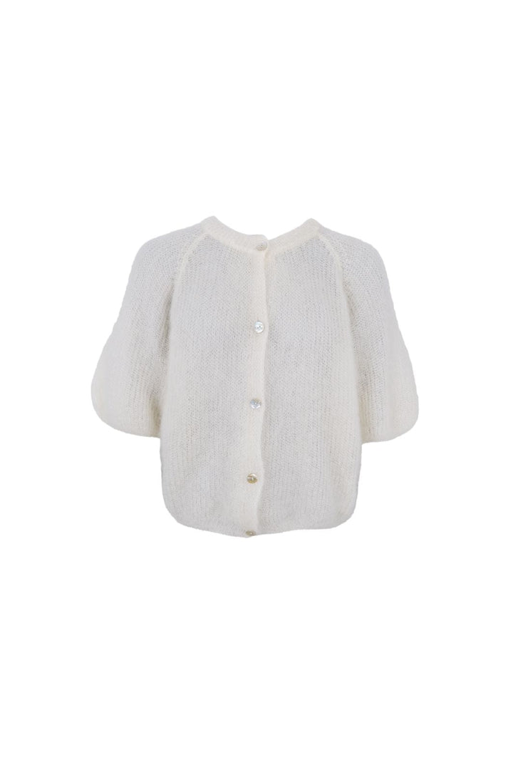 Black Colour - Bcbjoerk Patent Knit Cardigan 1251 - Off White