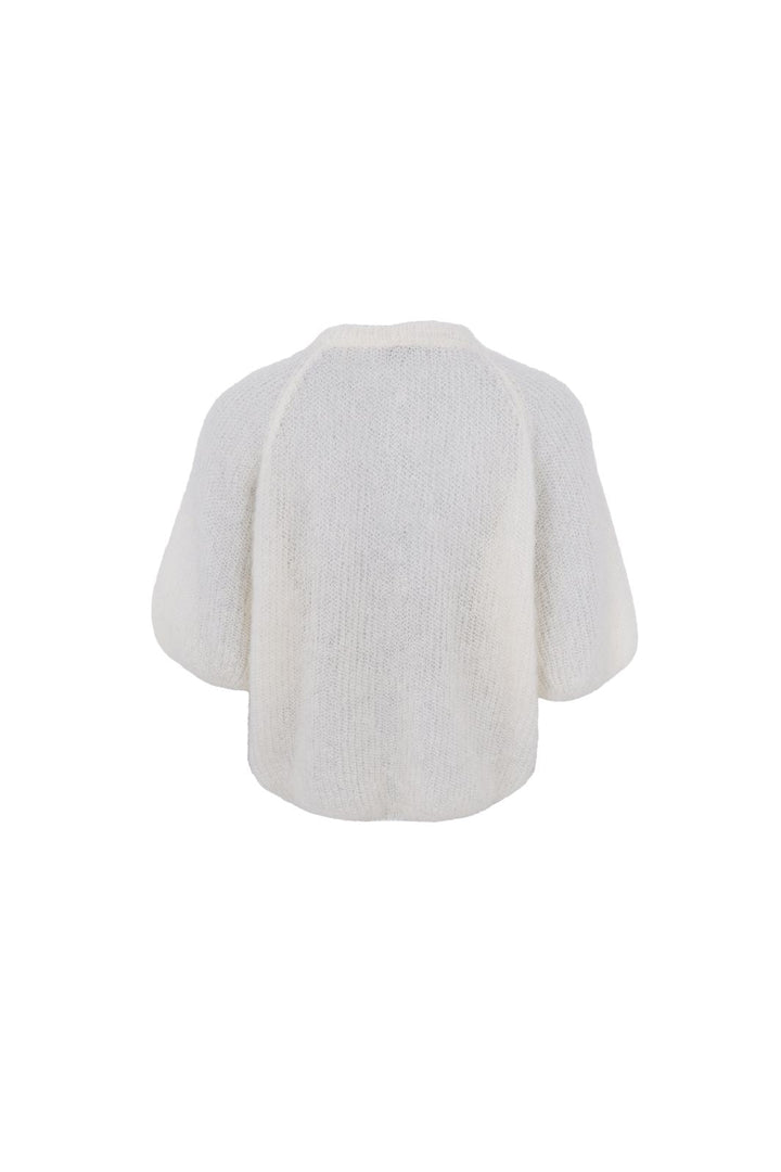 Black Colour - Bcbjoerk Patent Knit Cardigan 1251 - Off White