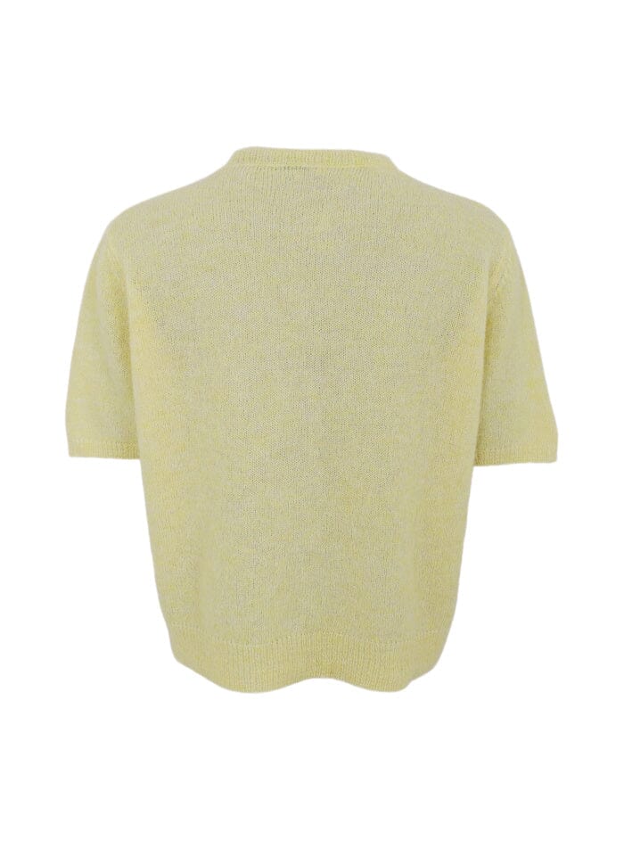 Black Colour - Bcdell Ss Cardigan 1253 - Lt. Yellow Cardigans 