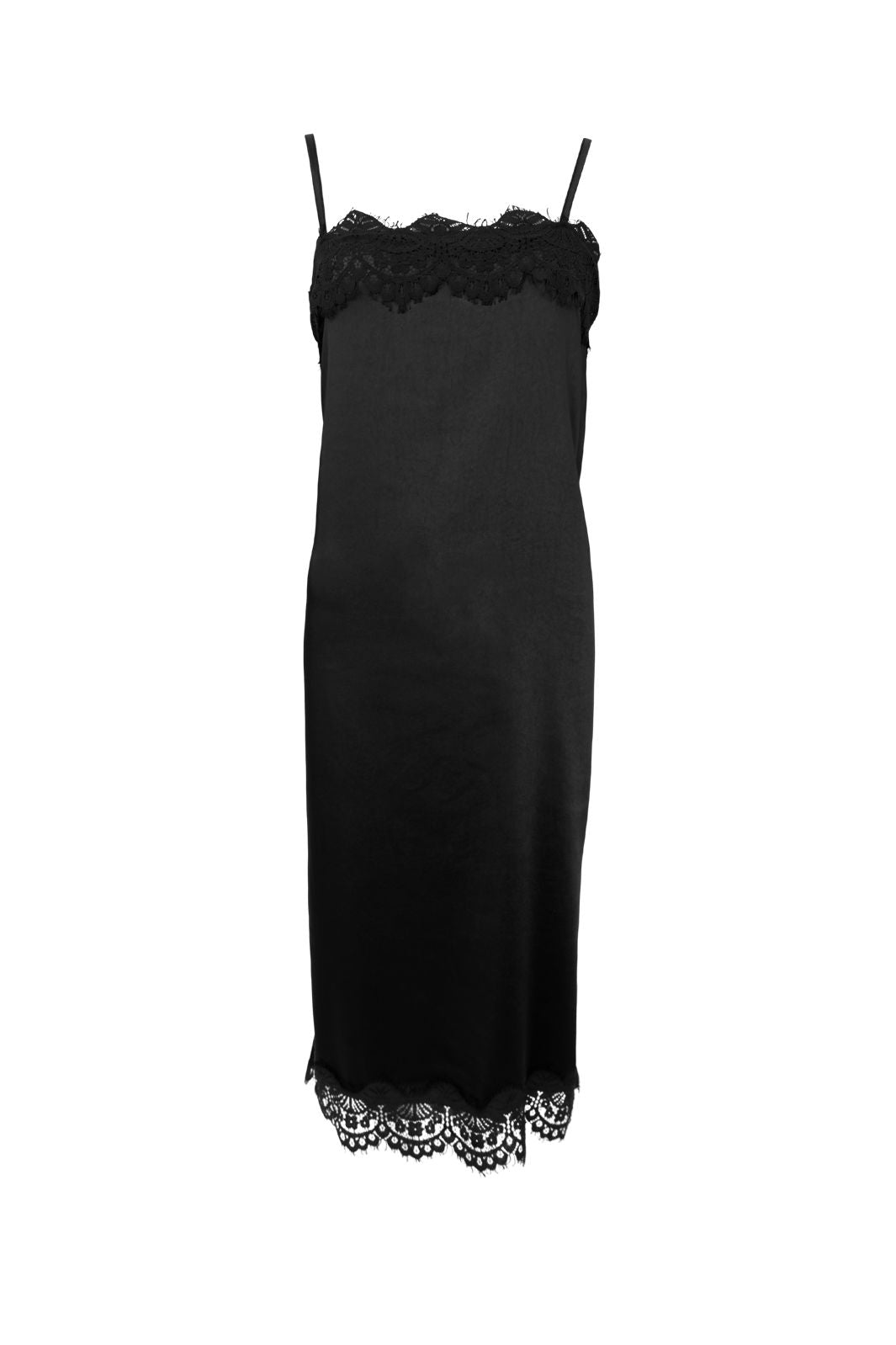 Black Colour - Bcevie Lace Strap Dress 41047 - Black