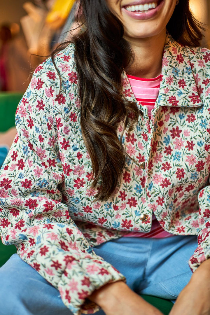 Black Colour - Bcfairyrose Bomber Jacket 41140 - Summer Floral