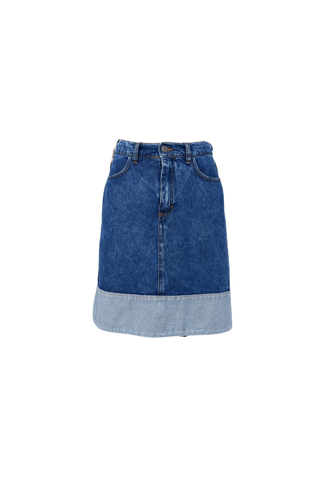 Black Colour - Bcizzy Denim Skirt 41094 - Mid Blue