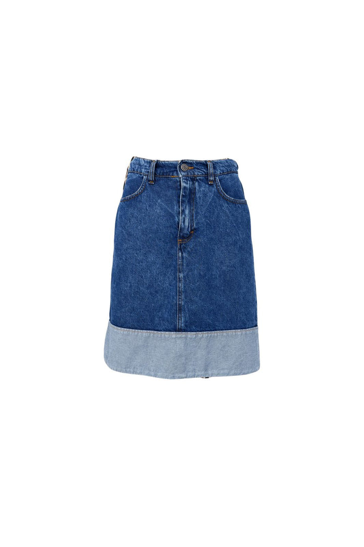 Black Colour - Bcizzy Denim Skirt 41094 - Mid Blue