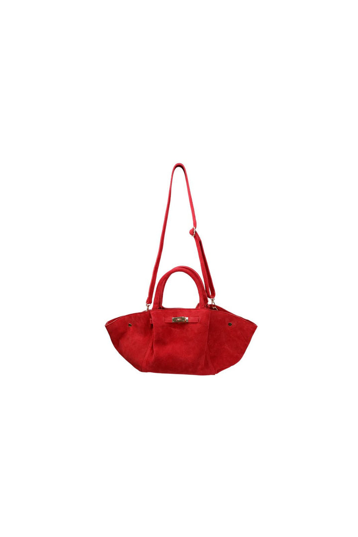 Black Colour - Bcsienna Suede Totebag 9373 - Red