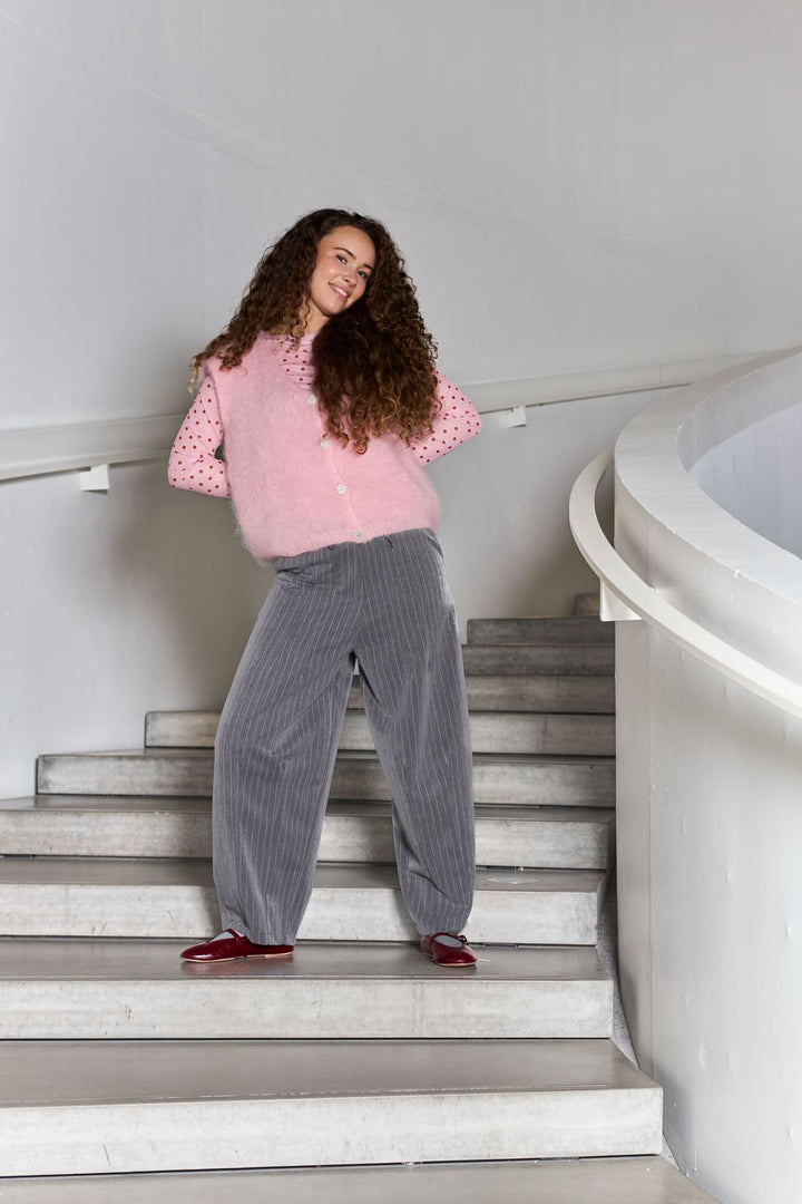 Black Colour - Bcverona Barrel Baggy Pant 41088 - Grey