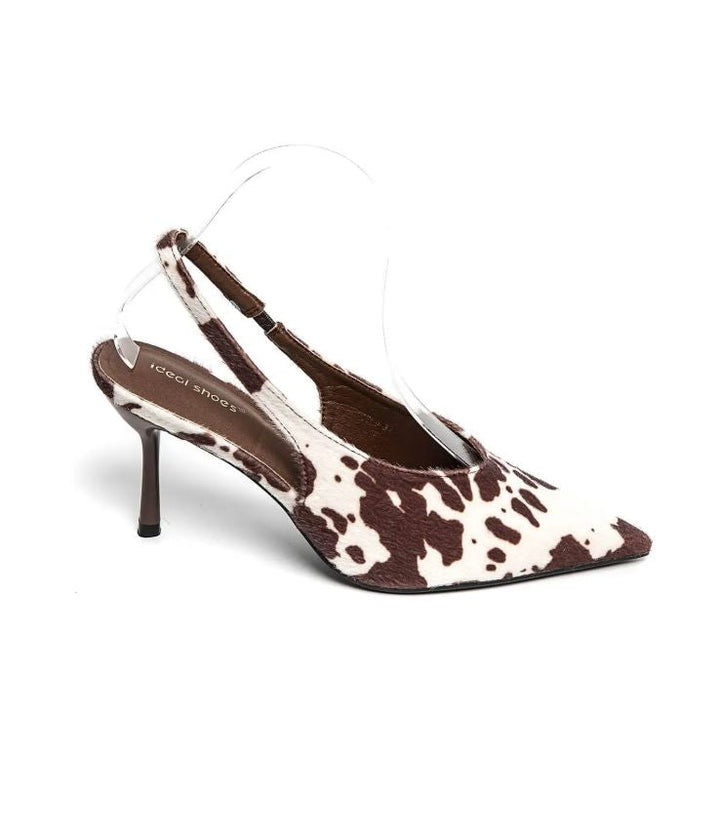 Bloom - Begonia Stiletto - Cow Print Stiletter 