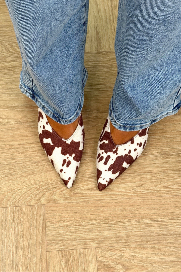 Bloom - Begonia Stiletto - Cow Print Stiletter 