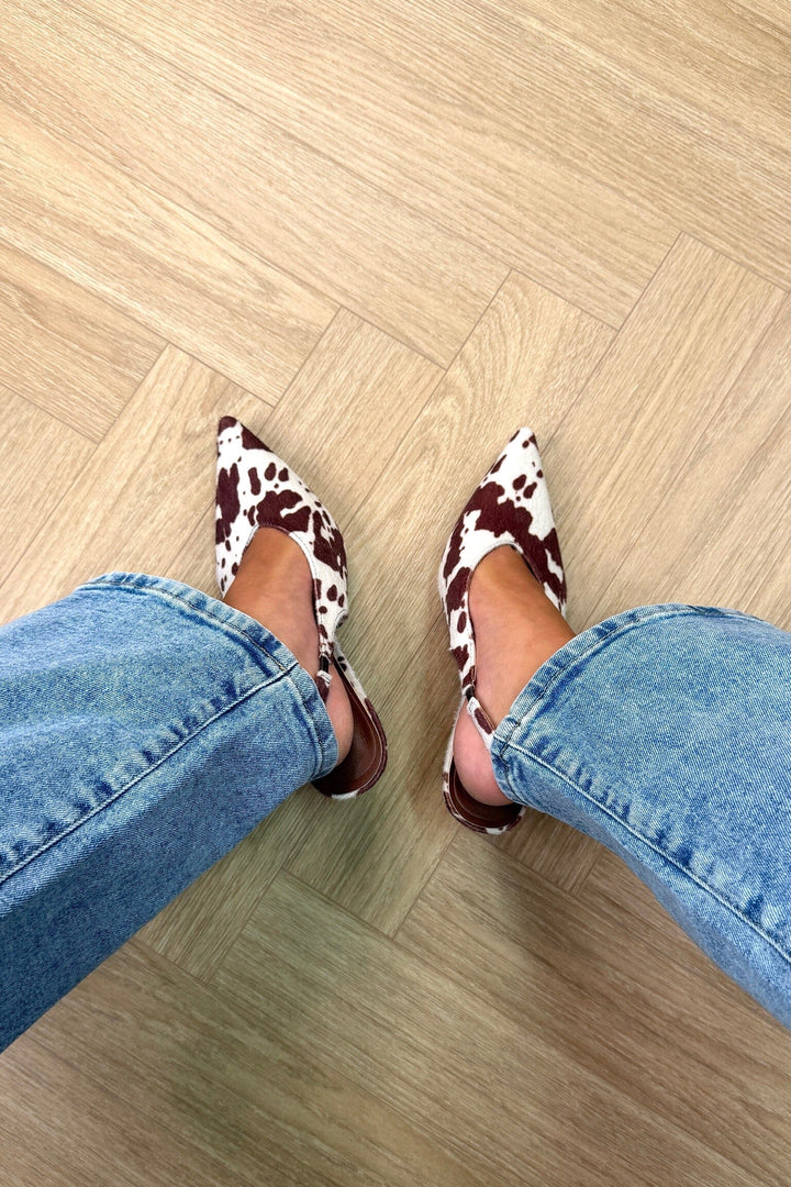 Bloom - Begonia Stiletto - Cow Print Stiletter 