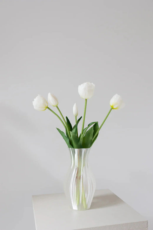 Bloom Objects - Artificial Layered Tulips White 02-174 - White Dekoration 
