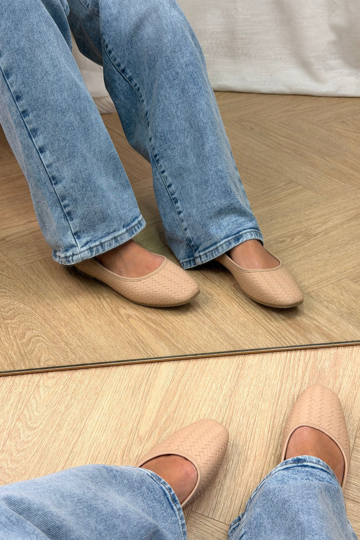 Bloom - Wisteria Ballet Flats - Taupe Ballerinaer 