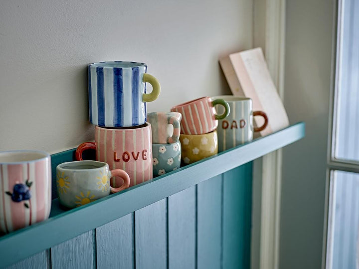 Bloomingville - Cherish Krus, Blå, Stentøj 82063181 - Blue
