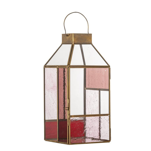 Bloomingville - Drew Lanterne, Rosa, Glas 82072736 - Rose