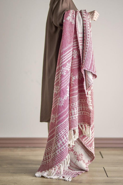 Bloomingville - Oia Plaid, Rød, Genanvendt Bomuld 82066518 - Red Interiør 