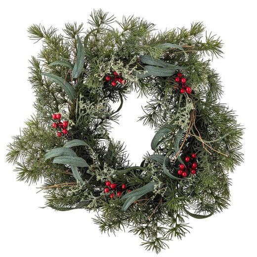 Bloomingville - Pine Krans, Grøn, Kunstige Blomster 82072344 - Green