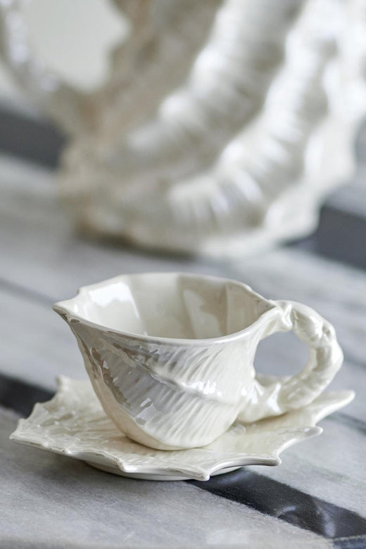 Bloomingville - Shellie Kop m/underkop, Hvid, Stentøj 82072685 - White