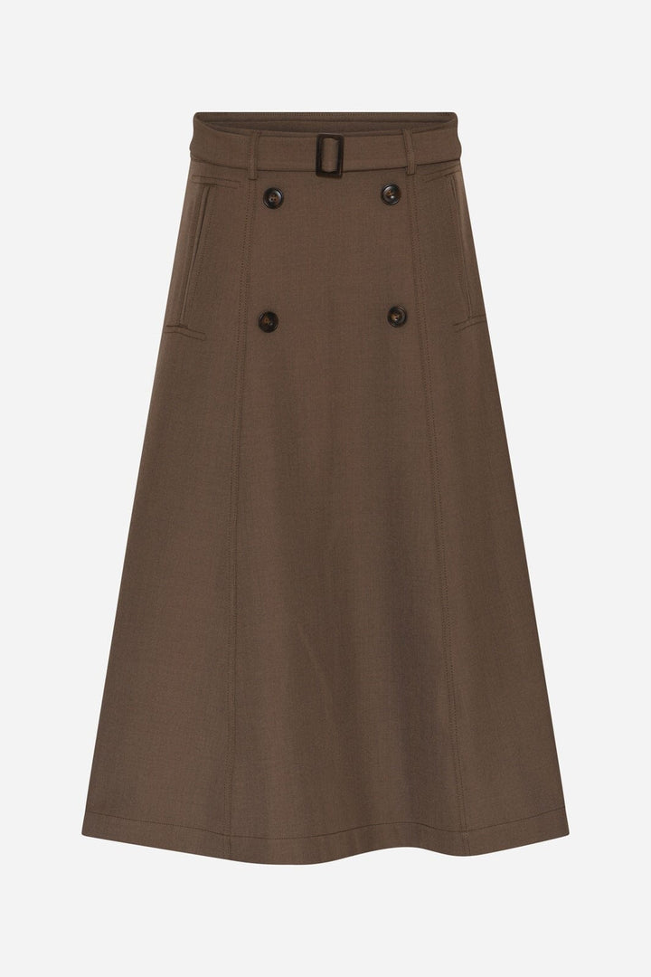 Bruuns Bazaar - Medemiabbturi Skirt BBW5329 - Earth Brown