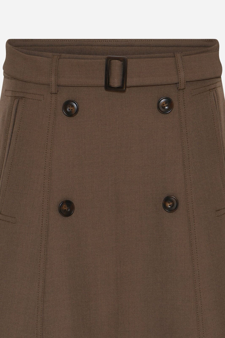 Bruuns Bazaar - Medemiabbturi Skirt BBW5329 - Earth Brown