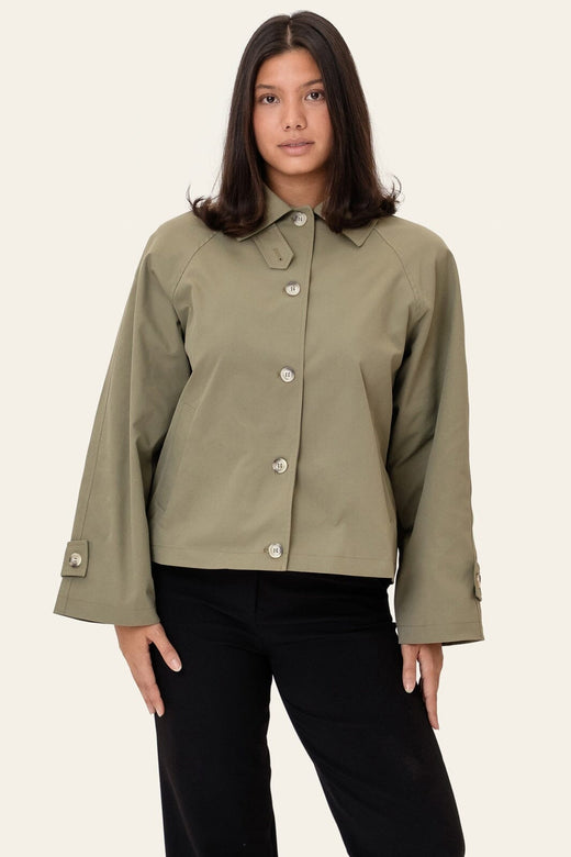 BYIC - Avaic Short Trenchcoat A2519 - Dark Khaki