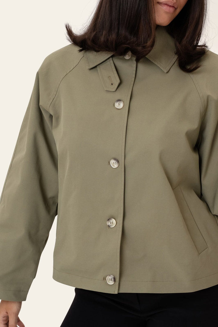 BYIC - Avaic Short Trenchcoat A2519 - Dark Khaki