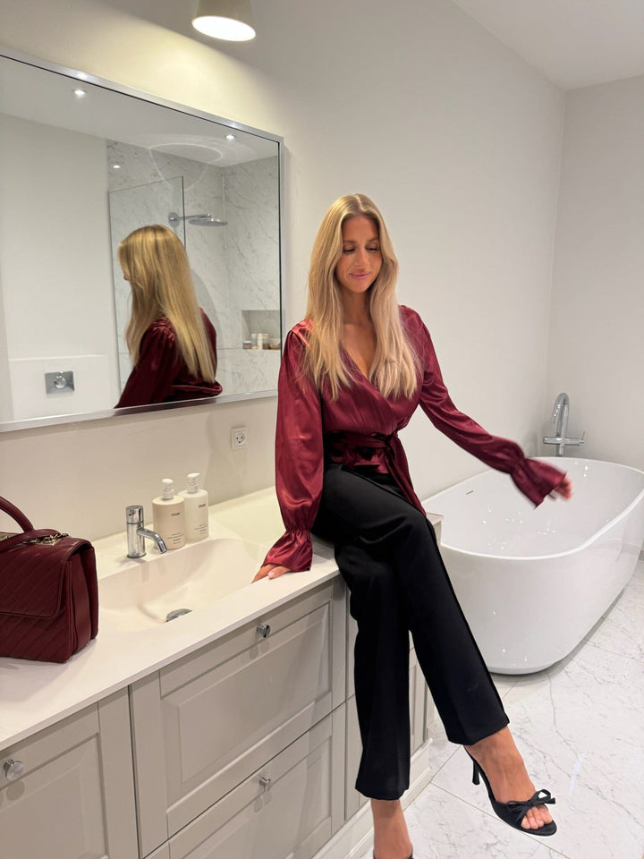 BYIC - Freyaic Shirt A2591 - Bordeaux Satin Skjorter 