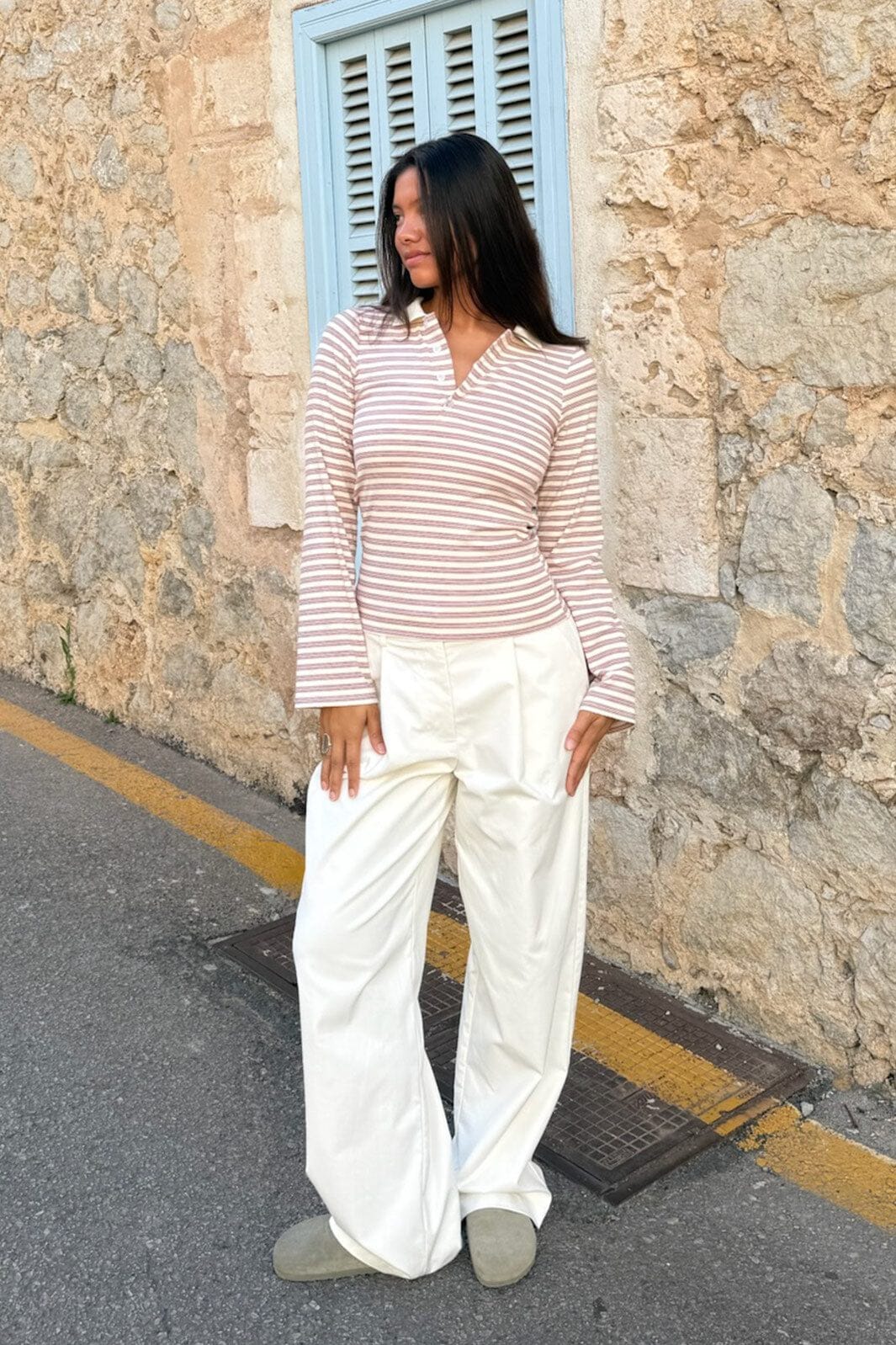 BYIC - Livaic Polo A23982 - Lavender Stripes