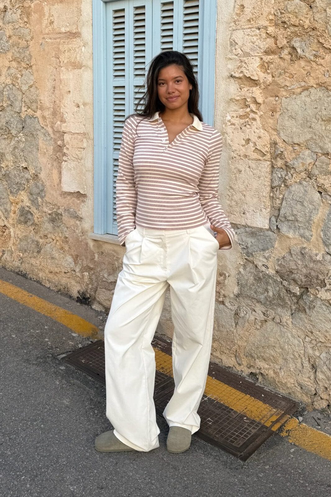 BYIC - Livaic Polo A23982 - Lavender Stripes