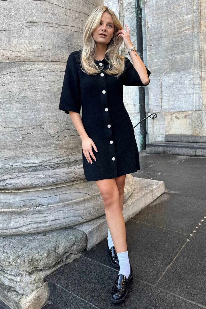 BYIC - Oliviaic Knit Dress H105-1 - Black Kjoler 