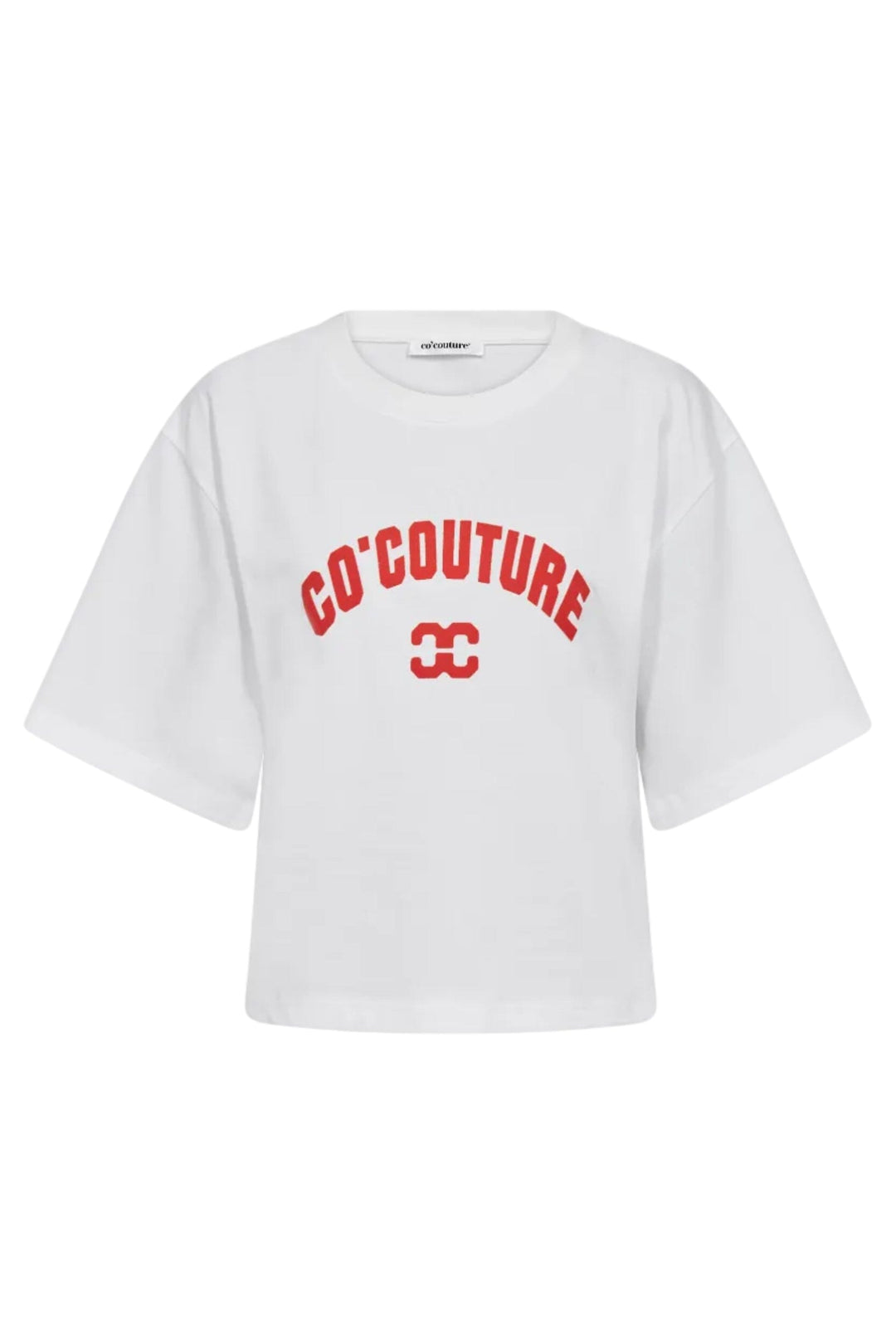 Co´Couture - 43013 Zengacc Tee O-Neck 500108 - 10012 - White - Flame T-shirts 