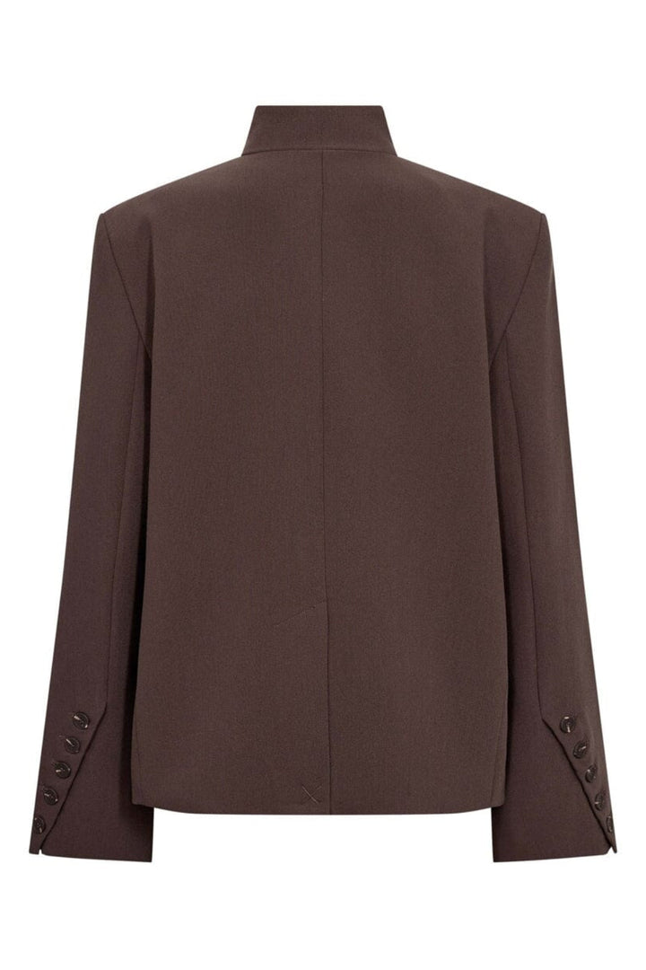 Co´Couture - Acilecc High Collar Blazer 500459 - 20002 - Brown