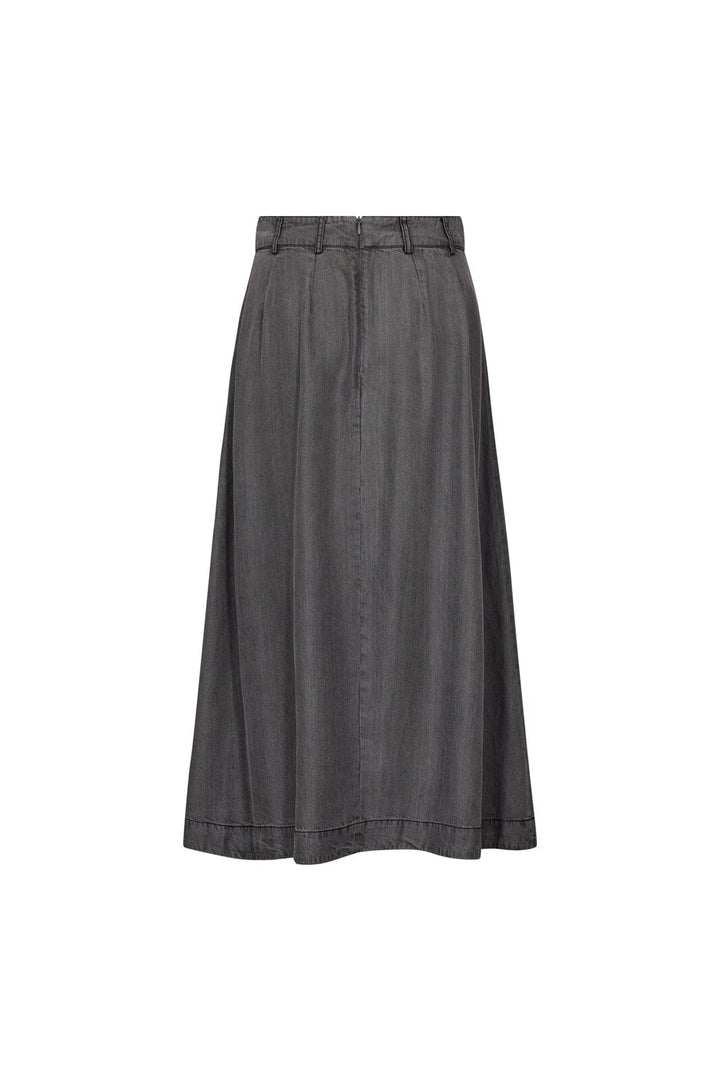 Co´Couture - Anyacc Denim Pleat Skirt 34181 - 139 - Mid Grey