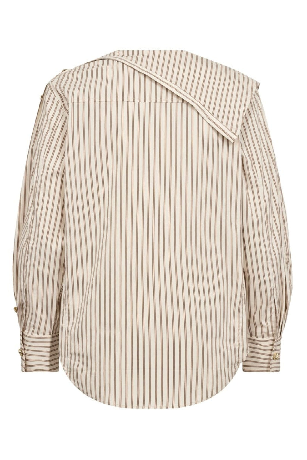 Co´Couture - Dalmacc Asym Button Blouse 500565 - 20016 - Bison