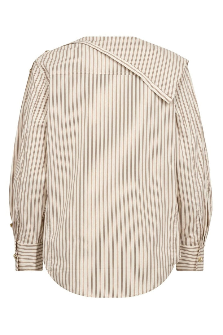Co´Couture - Dalmacc Asym Button Blouse 500565 - 20016 - Bison