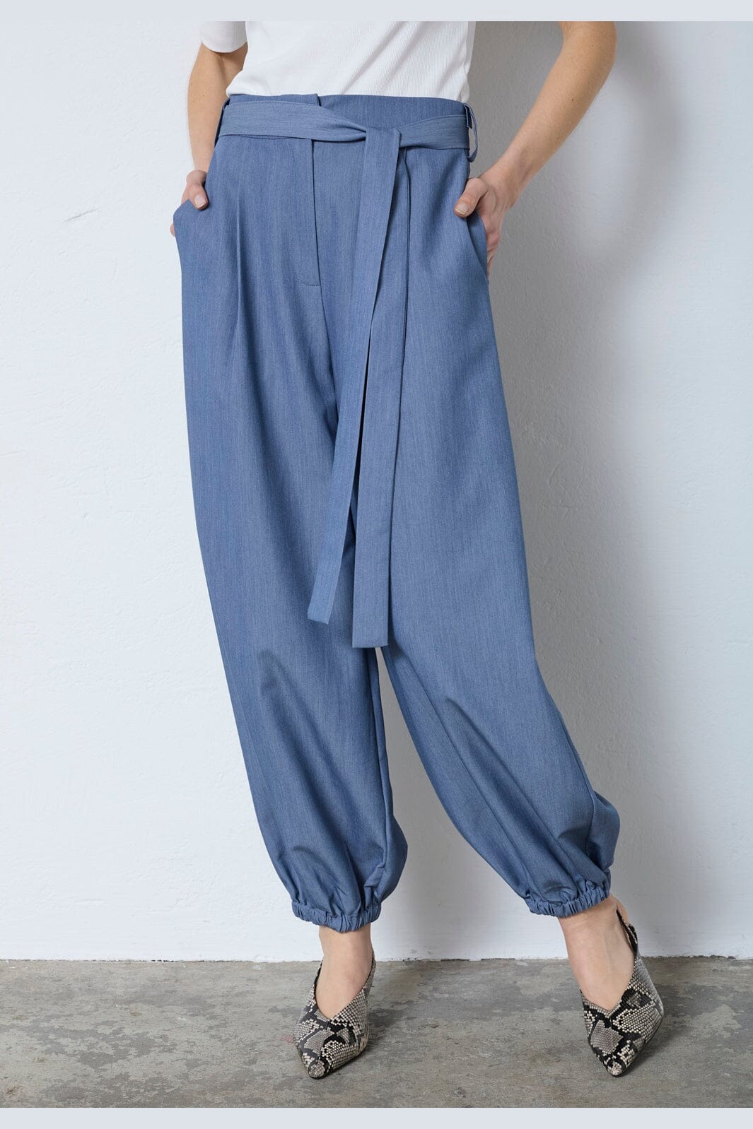 Co´Couture - Ellycc Balloon Pant 41208 - 586 - Dusty Blue