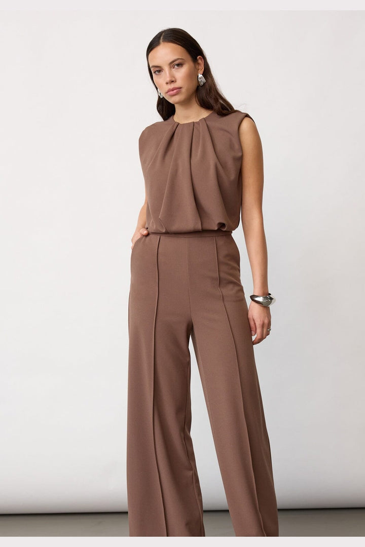 Co´Couture - Falconcc Pleat Suit 31655 - 154 - Walnut