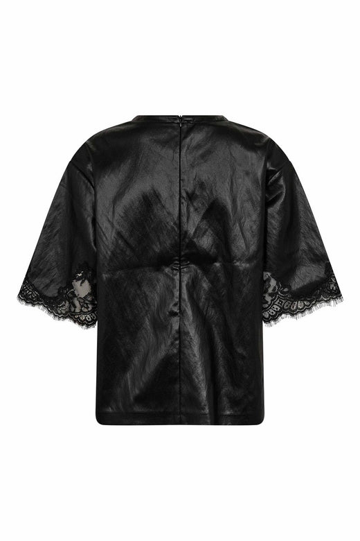 Co´Couture - Gittcc Box Lace Tee 45105 - 96 - Black
