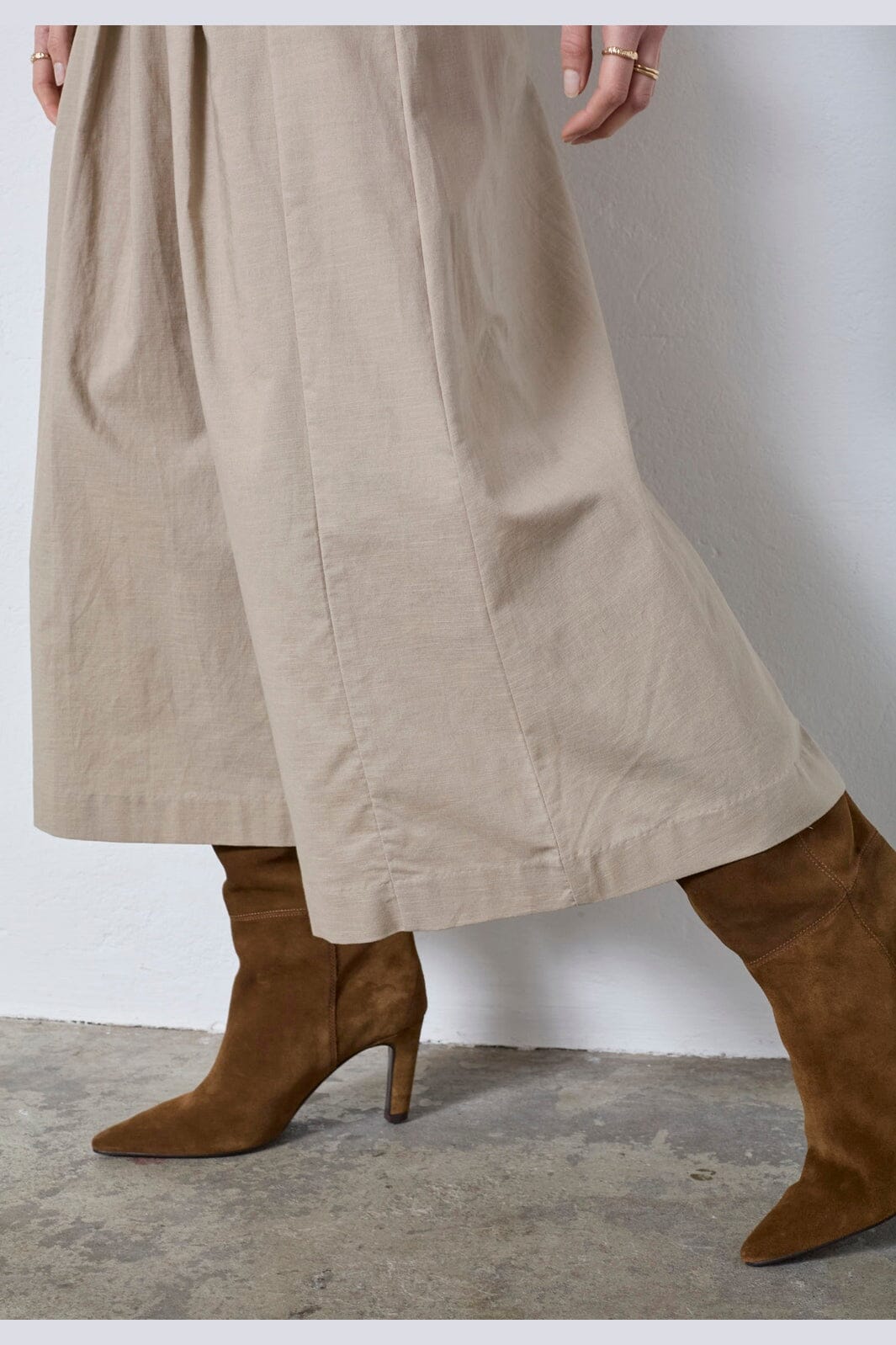 Co´Couture - Leilacc Anya Pleat Skirt 44025 - 320 - Bisquit