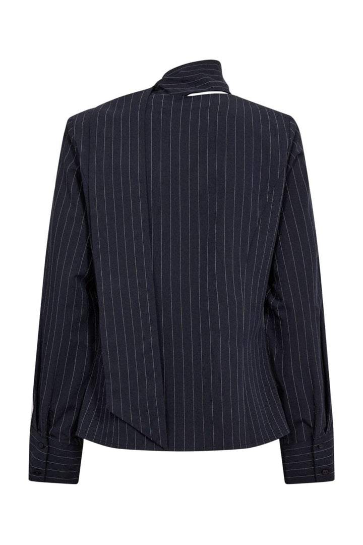 Co´Couture - Licacc Pin Scarf Shirt 500500 - 40007 - Navy